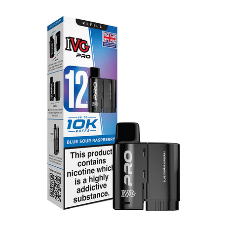 Blue Sour Raspberry IVG Pro 12 Refill Pack
