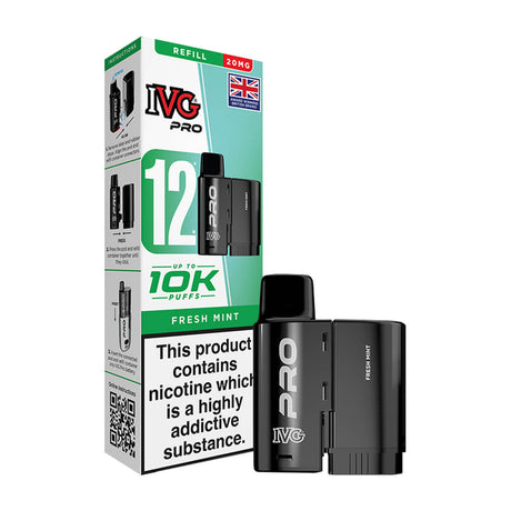 Fresh Mint IVG Pro 12 Refill Pack