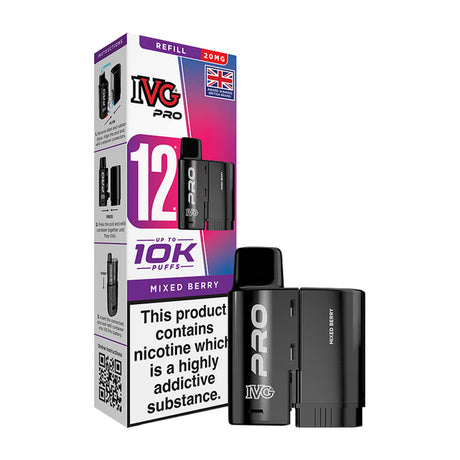 Mixed Berry IVG Pro 12 Refill Pack