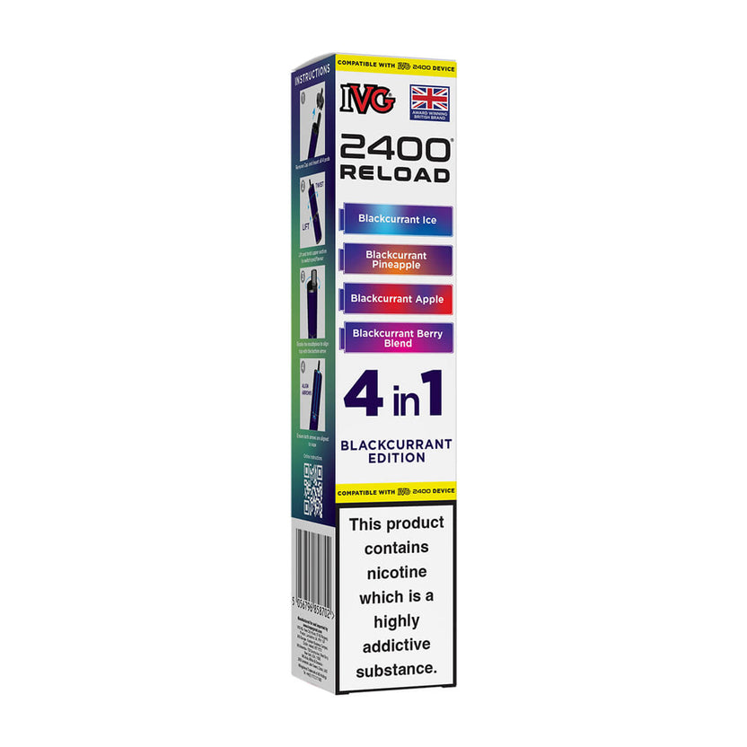 Blackcurrant Edition IVG 2400 Reload Prefilled Pods