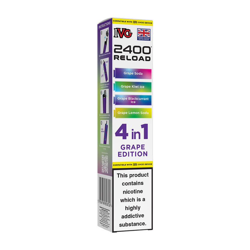 Grape Edition IVG 2400 Reload Prefilled Pods
