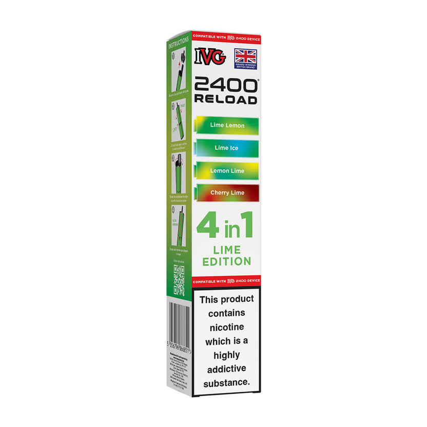 Lime Edition IVG 2400 Reload Prefilled Pods
