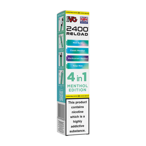 Menthol Edition IVG 2400 Reload Prefilled Pods