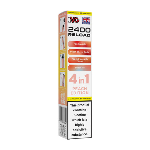 Peach Edition IVG 2400 Reload Prefilled Pods