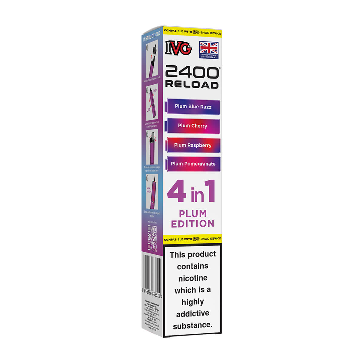 Plum Edition IVG 2400 Reload Prefilled Pods