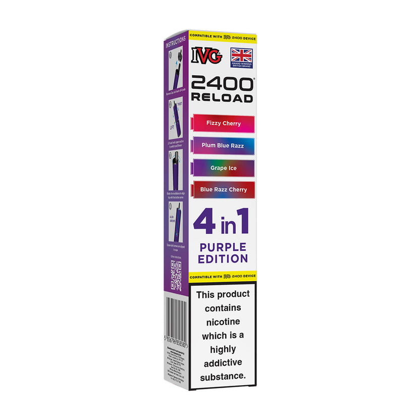 Purple Edition IVG 2400 Reload Prefilled Pods