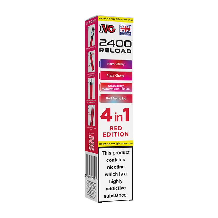 Red Edition IVG 2400 Reload Prefilled Pods