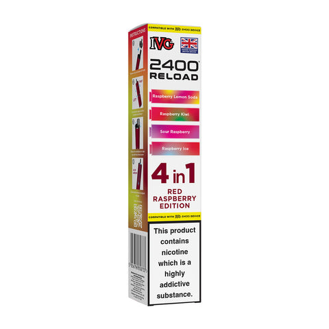 Red Raspberry Edition IVG 2400 Reload Prefilled Pods