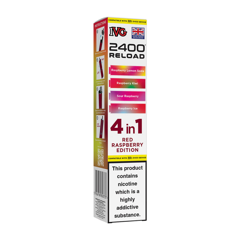 Red Raspberry Edition IVG 2400 Reload Prefilled Pods