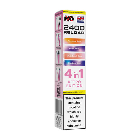 Retro Edition IVG 2400 Reload Prefilled Pods