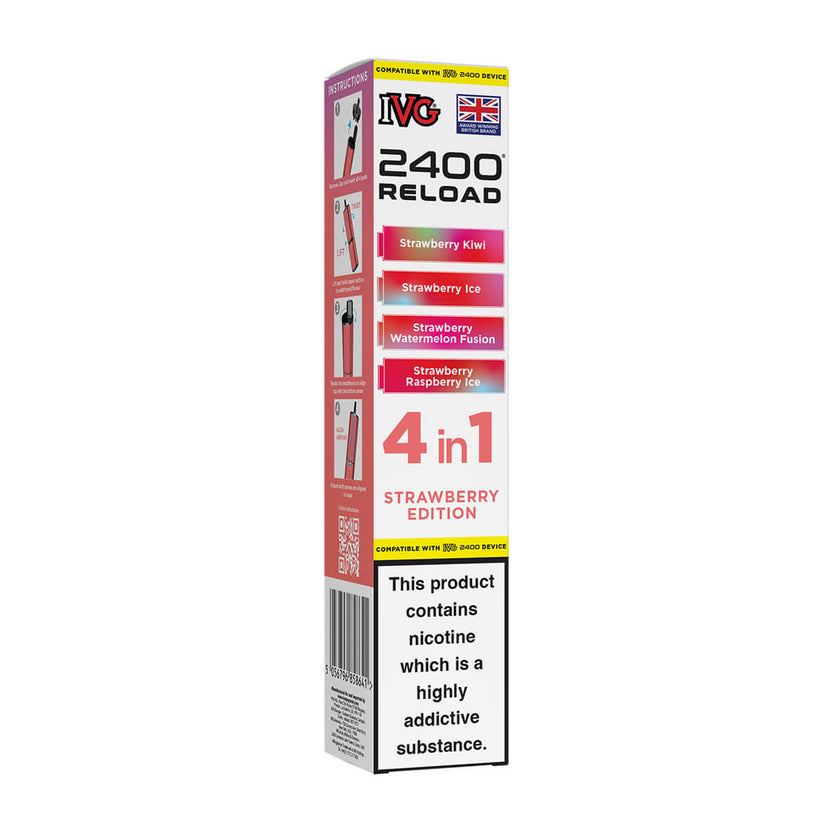 Strawberry Edition IVG 2400 Reload Prefilled Pods