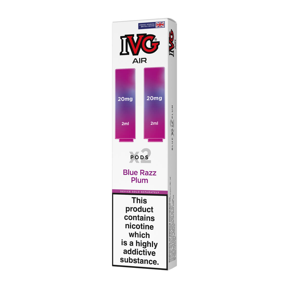 Blue Razz Plum IVG Air Prefilled Pods