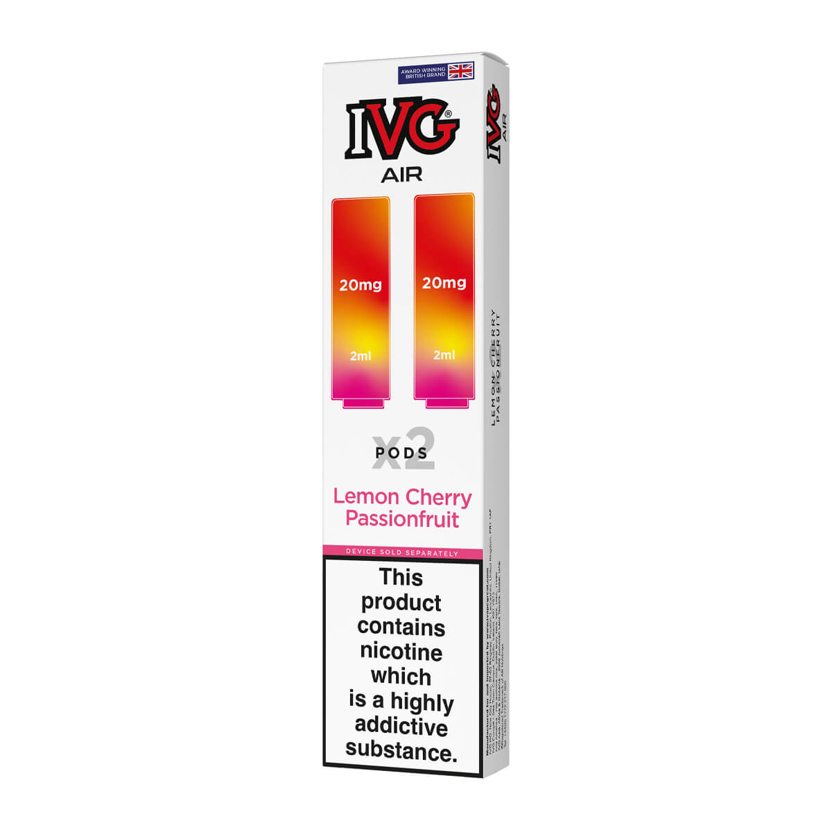 Lemon Cherry Passionfruit IVG Air Prefilled Pods