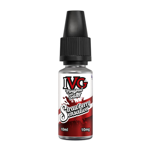 Strawberry Sensation Nic Salt E-Liquid by IVG Original Salts