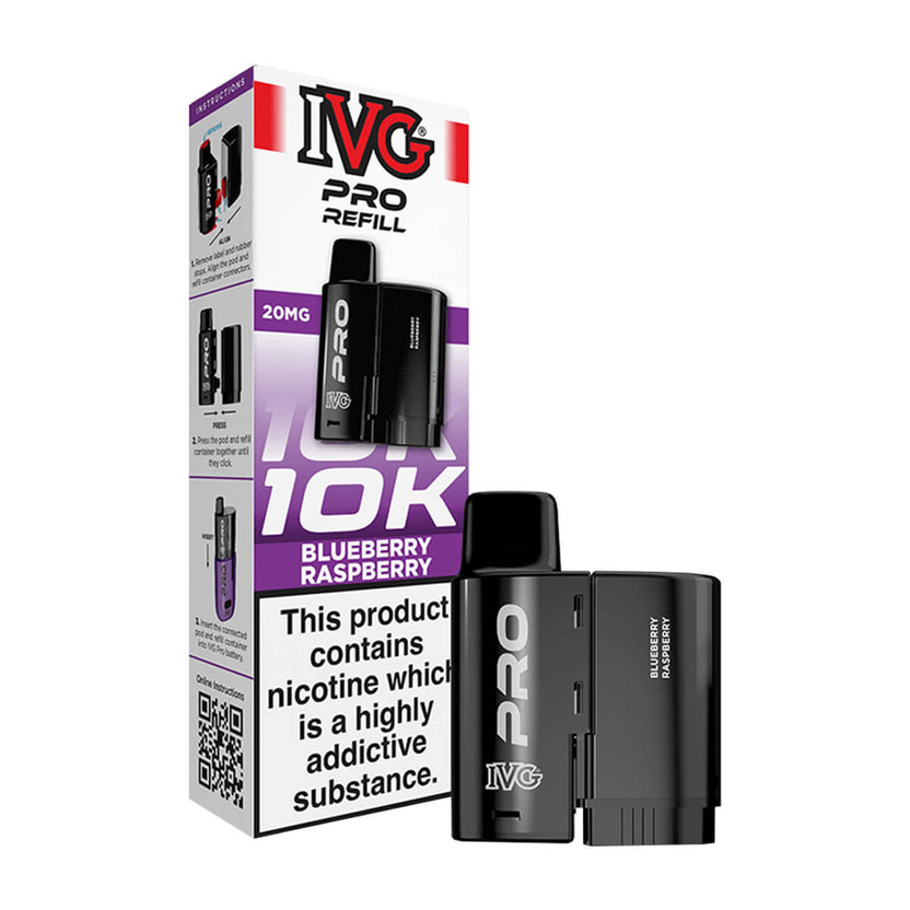 Blueberry Raspberry IVG Pro 12 Refill Pack
