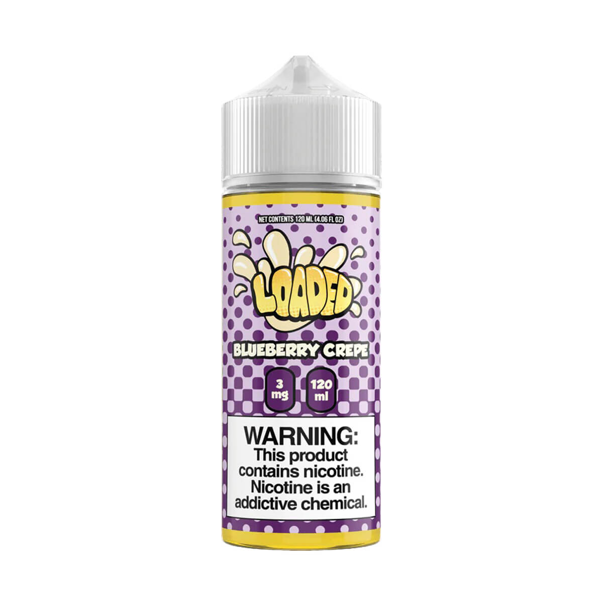 Blueberry Crepe 100ml Shortfill E-Liquid By Loaded