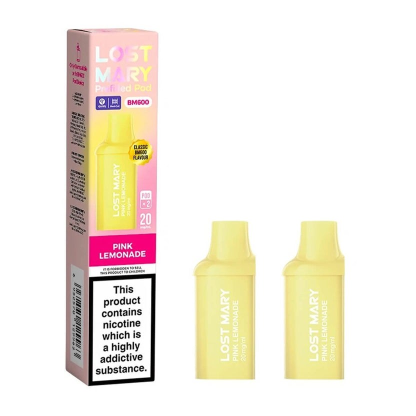 Pink Lemonade BM600 Prefilled Pods by Lost Mary