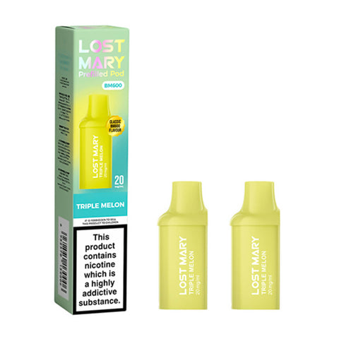 Triple Melon BM600 Prefilled Pods by Lost Mary
