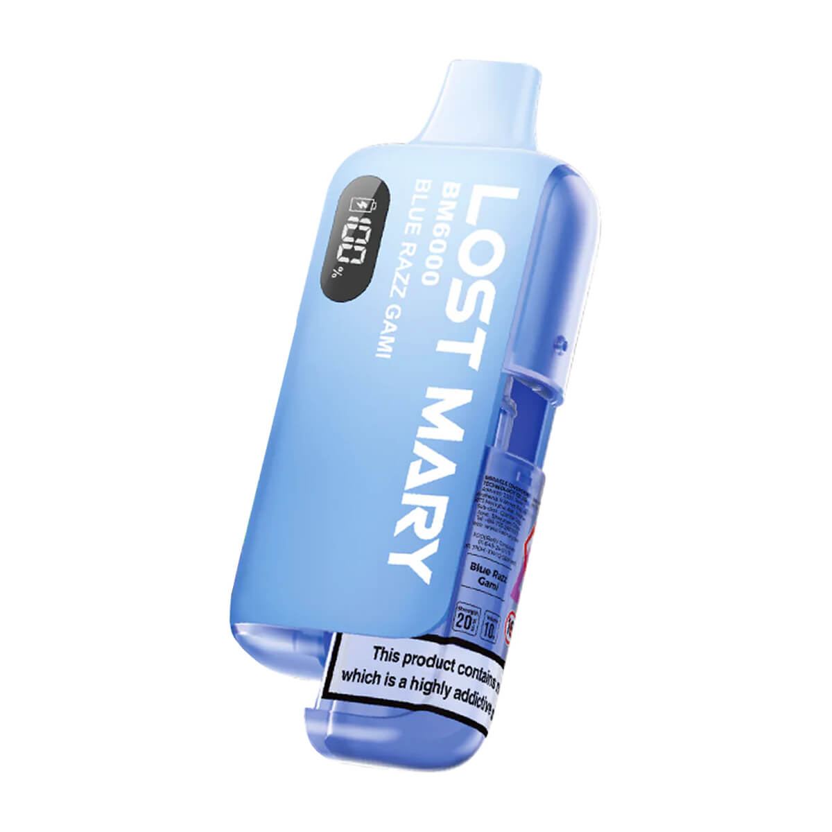 Blue Razz Gami Lost Mary BM6000 Disposable Vape