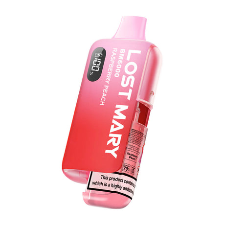 Raspberry Peach Lost Mary BM6000 Disposable Vape