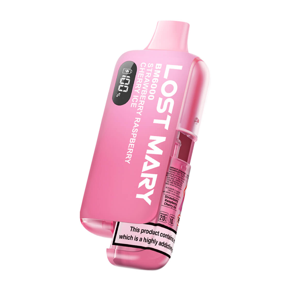 Strawberry Raspberry Cherry Ice Lost Mary BM6000 Disposable Vape