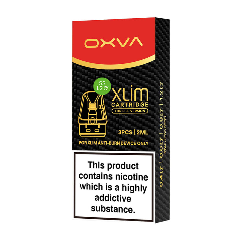 OXVA Xlim SS Top Fill Replacement Pods - 1.2 Ohm