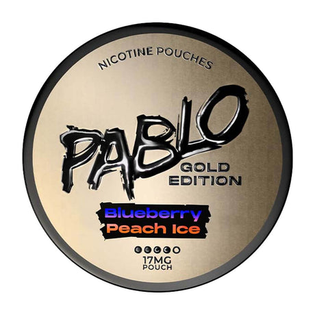 Blueberry Peach Ice Gold Edition Nicotine Pouches by Pablo - 17mg