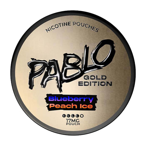 Blueberry Peach Ice Gold Edition Nicotine Pouches by Pablo - 17mg