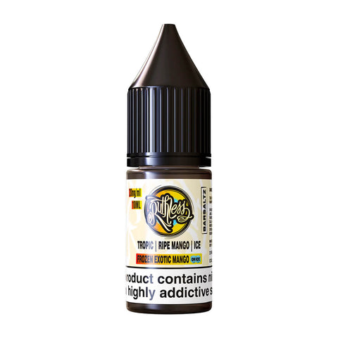 Frozen Exotic Mango On Ice Nic Salt E-Liquids by Ruthless Bar Saltz