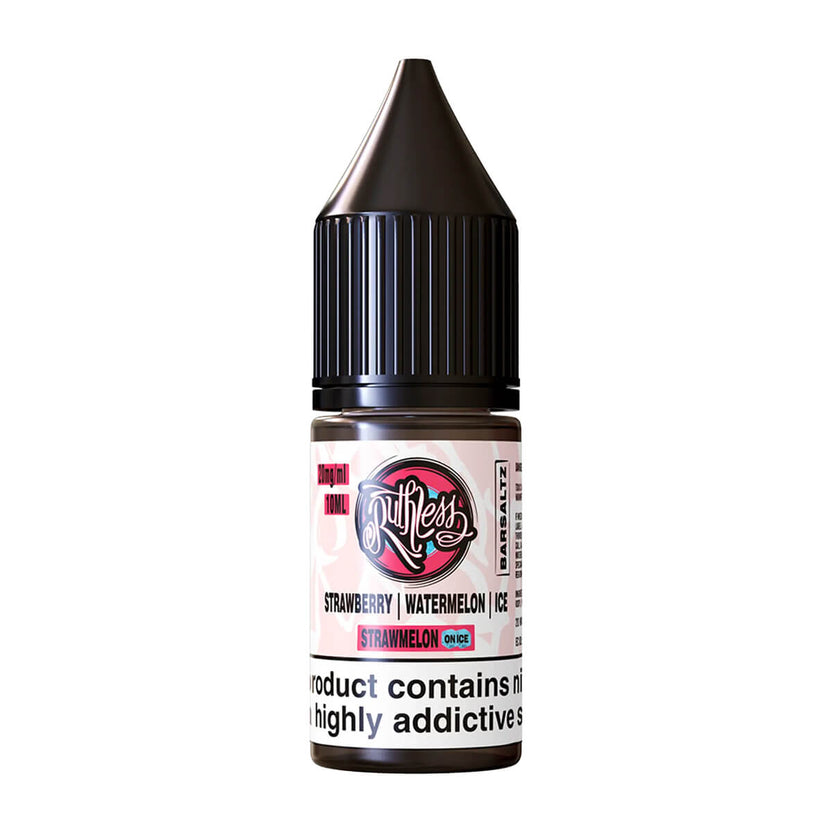 Strawmelon On Ice Nic Salt E-Liquids by Ruthless Bar Saltz