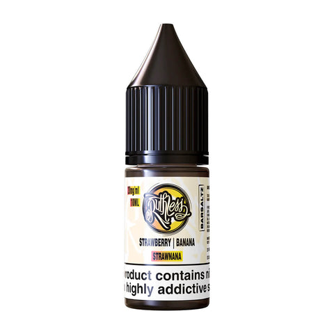Strawnana On Ice Nic Salt E-Liquids by Ruthless Bar Saltz