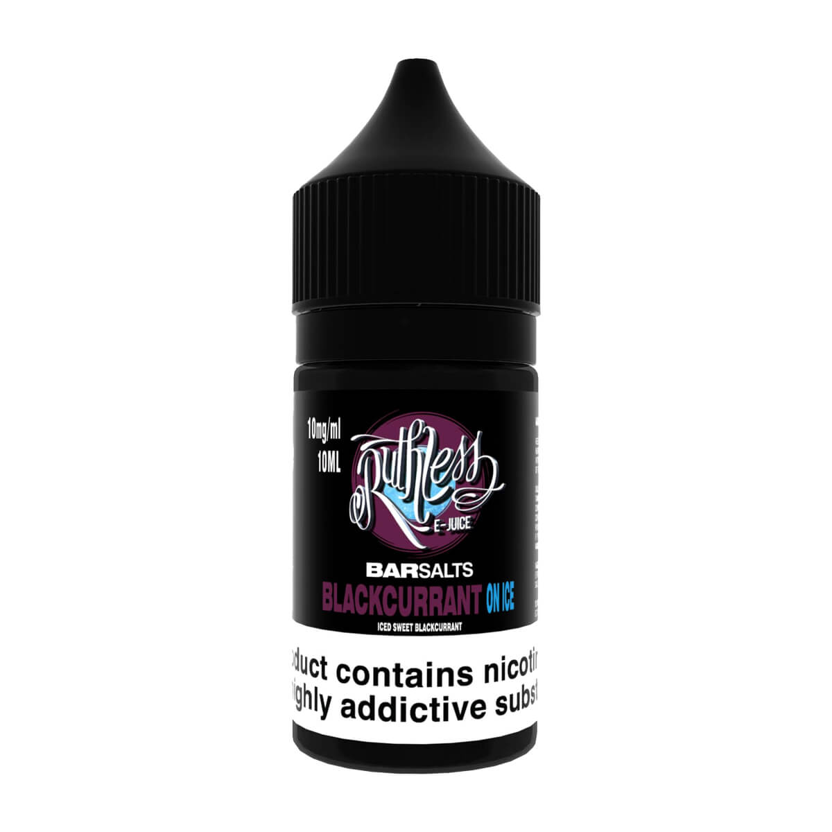 Blackcurrant On Ice Bar Nic Salt E-Liquid by Ruthless