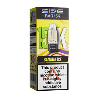 SKE Bar 15K Prefilled Pod + Refill Tank - Banana Ice