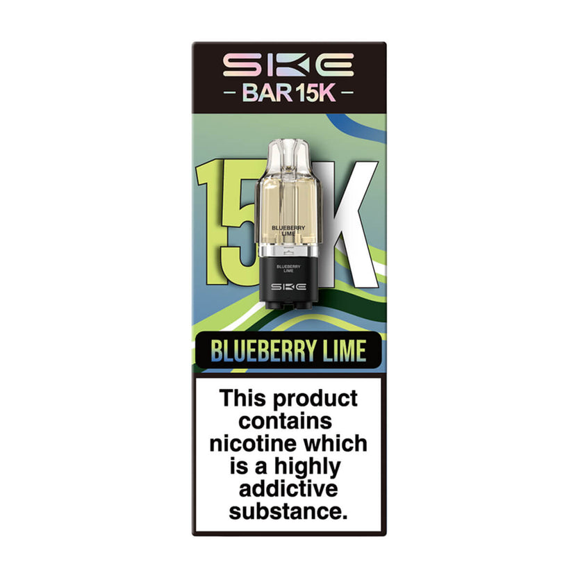 SKE Bar 15K Prefilled Pod + Refill Tank - Blueberry Lime