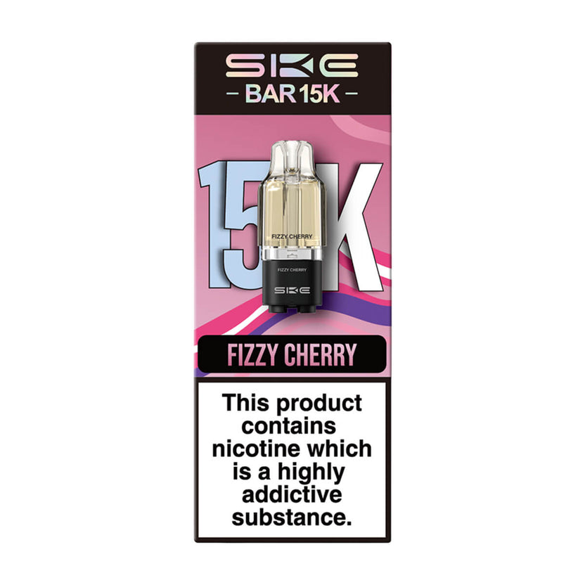 SKE Bar 15K Prefilled Pod + Refill Tank - Fizzy Cherry