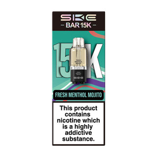 SKE Bar 15K Prefilled Pod + Refill Tank - Fresh Menthol Mojito