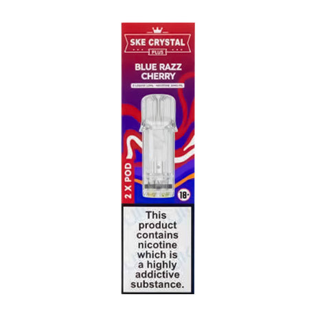 Blue Razz Cherry Crystal Plus Prefilled Pods by SKE