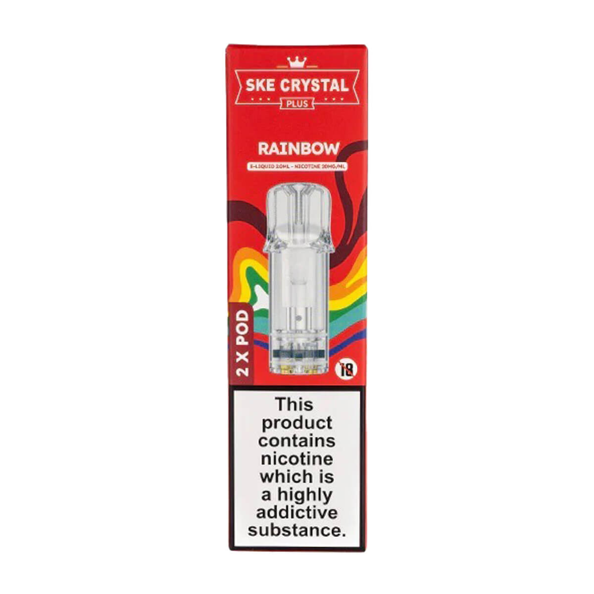 Rainbow Crystal Plus Prefilled Pods by SKE | Vape 360 Uk Rainbow Crystal Plus Prefilled Pods by SKE | Vape 360 Uk