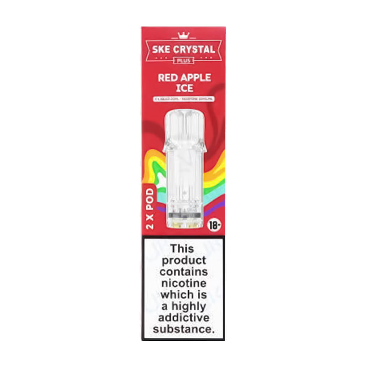 Red Apple Ice Crystal Plus Prefilled Pods by SKE