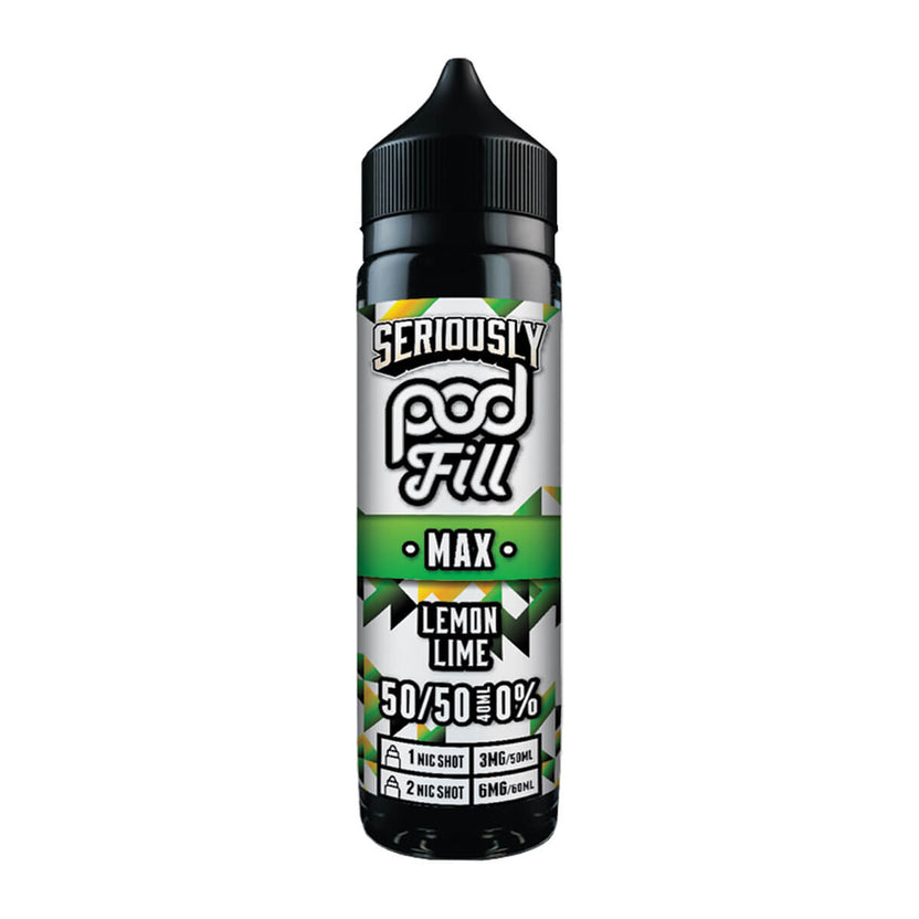 Lemon Lime 50ml Shortfill E-Liquid By Seriously Pod Fill