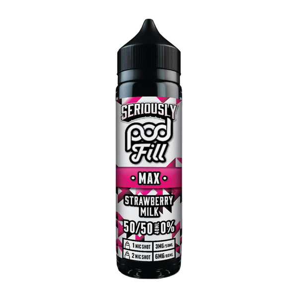 Strawberry Milk 50ml Shortfill E-Liquid By Seriously Pod Fill | Vape 360 Uk