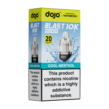 Cool Menthol DoJo Blast 10k Prefilled Pods + Refills by Vaporesso