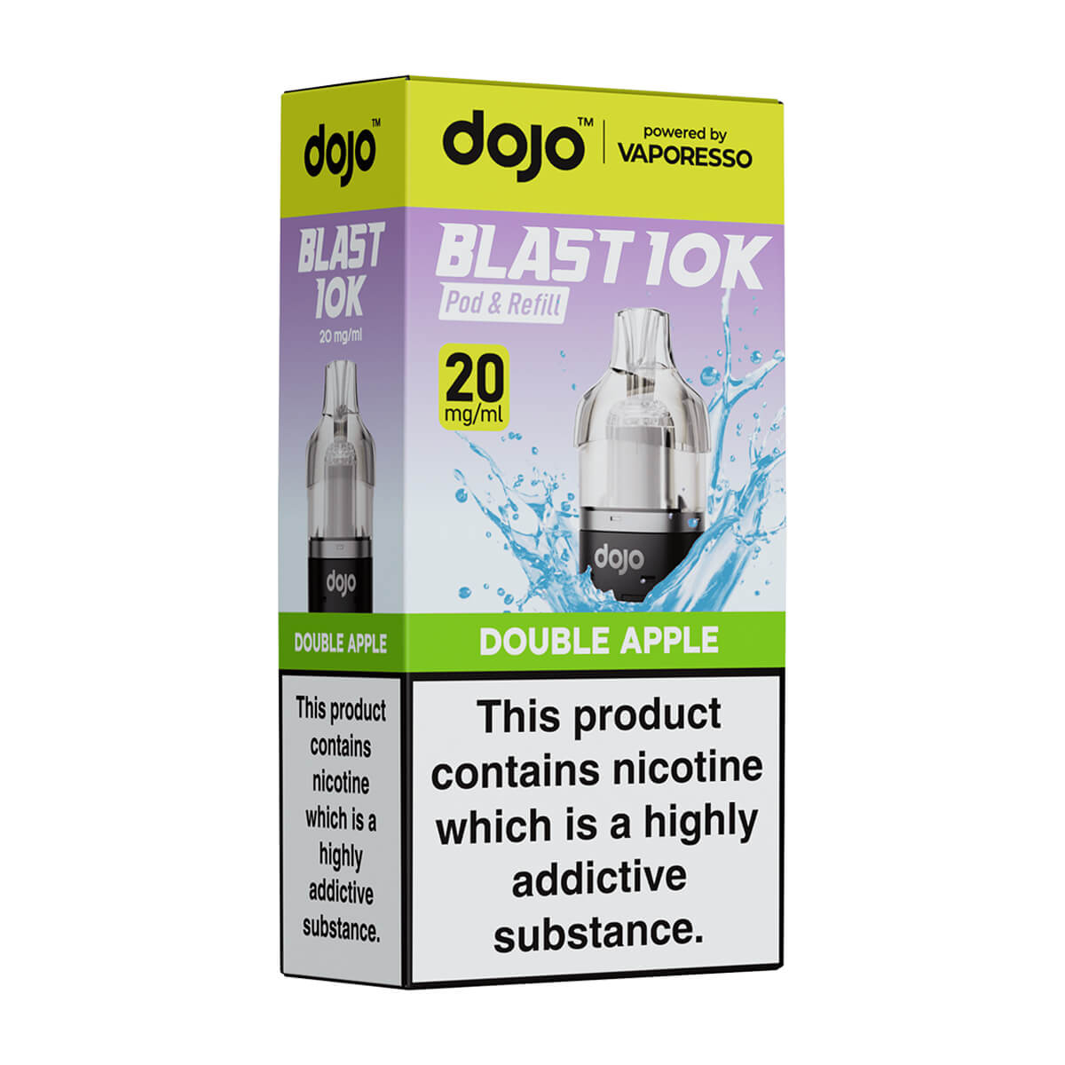 Double Apple DoJo Blast 10k Prefilled Pods + Refills by Vaporesso
