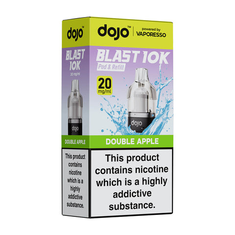 Double Apple DoJo Blast 10k Prefilled Pods + Refills by Vaporesso