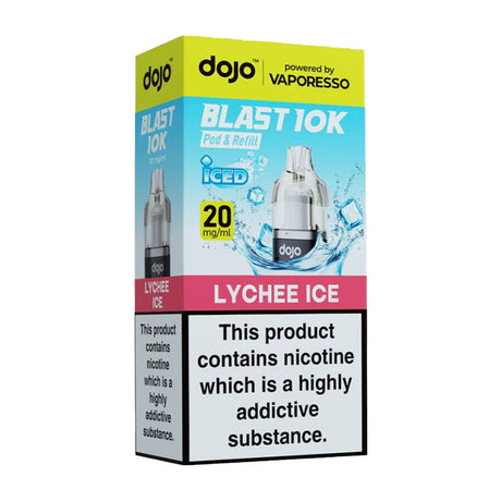 Lychee Ice DoJo Blast 10k Prefilled Pods + Refills by Vaporesso