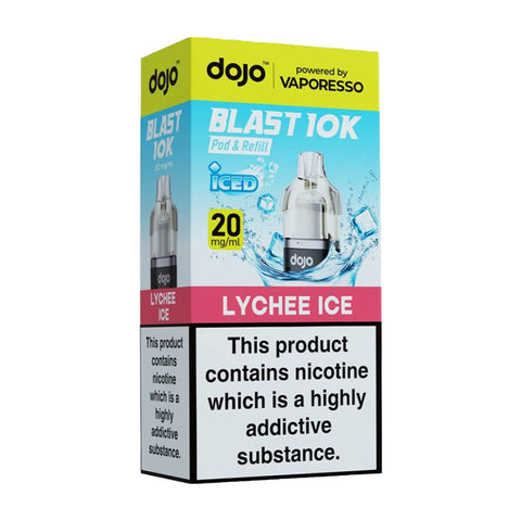 Lychee Ice DoJo Blast 10k Prefilled Pods + Refills by Vaporesso