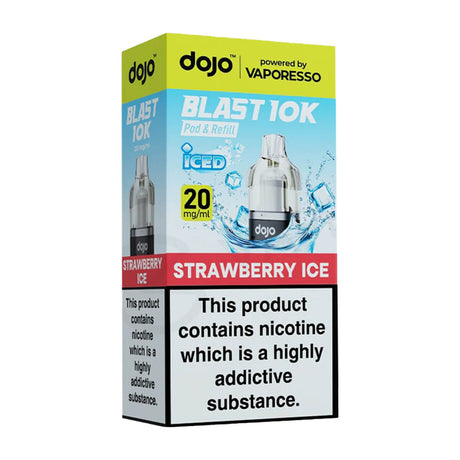 Strawberry Ice DoJo Blast 10k Prefilled Pods + Refills by Vaporesso