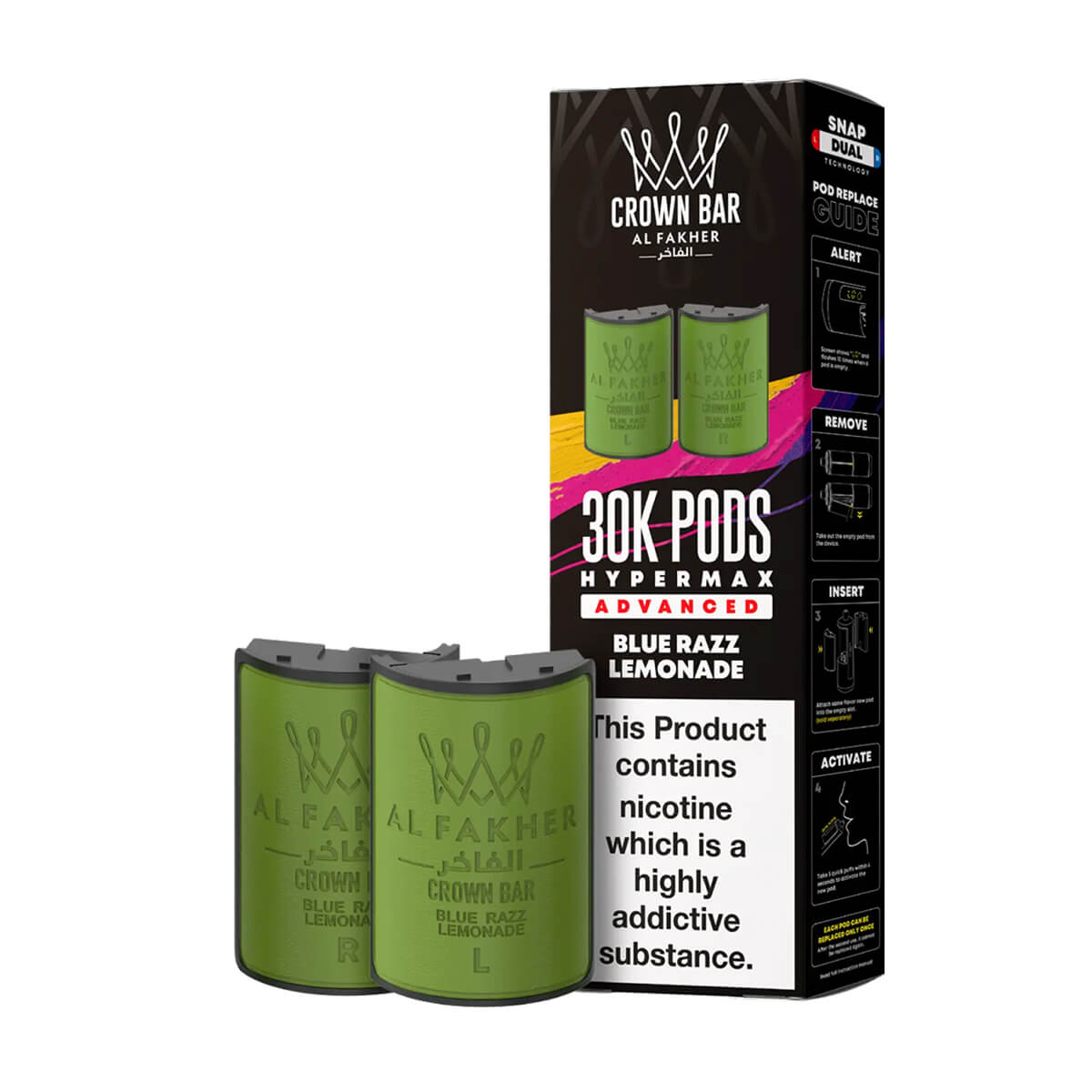 Blue Razz Lemonade Al Fakher 30K Hypermax Refill Pods