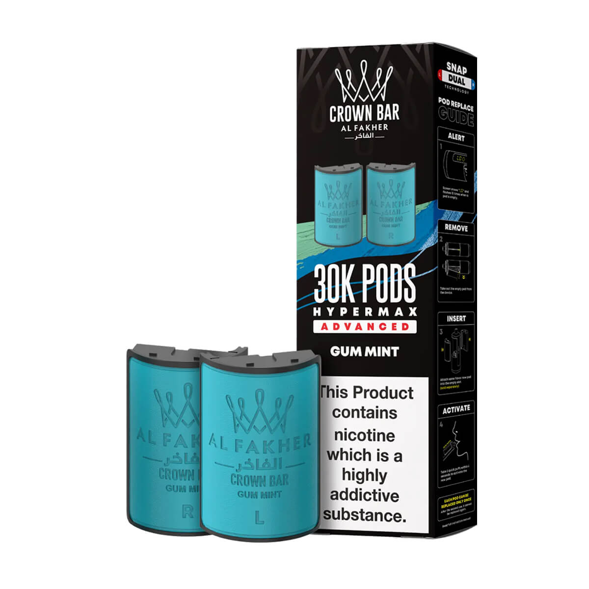 Gum Mint Al Fakher 30K Hypermax Refill Pods Vape 360 Uk Gum Mint Al Fakher 30K Hypermax Refill Pods Vape 360 Uk