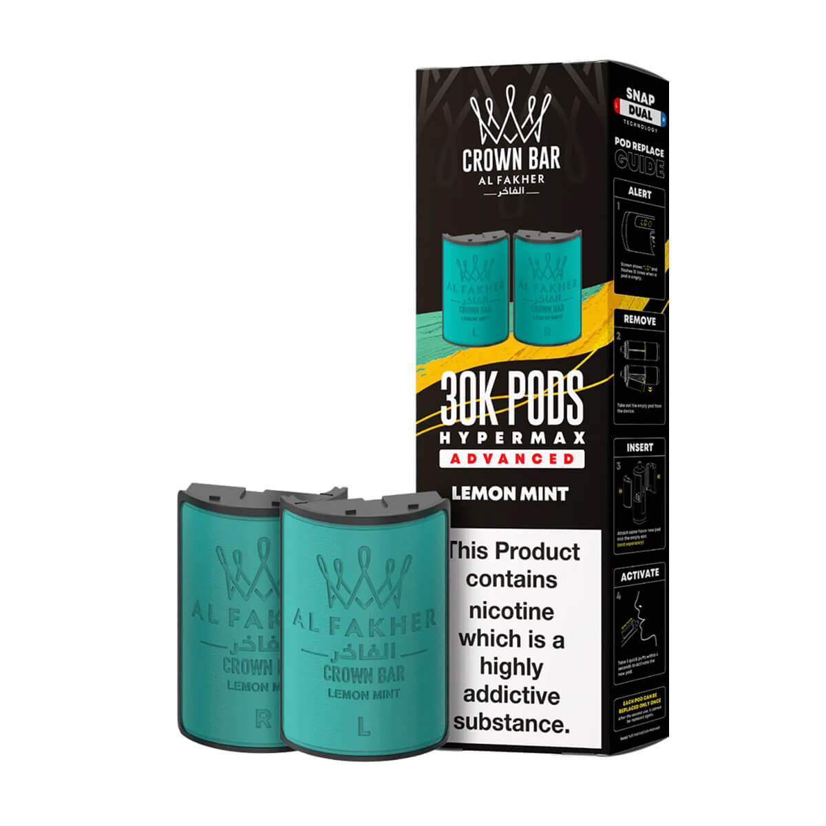 Lemon Mint Al Fakher 30K Hypermax Refill Pods Vape 360 Uk Lemon Mint Al Fakher 30K Hypermax Refill Pods Vape 360 Uk